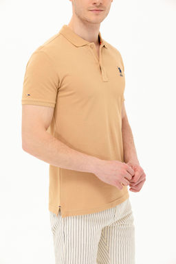 Мужская футболка Camel Polo Neck Basic - U.s. polo assn фото 7