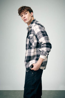 Рубашка Lumberjack с длинным рукавом в клетку обычного кроя - Defacto фото 2