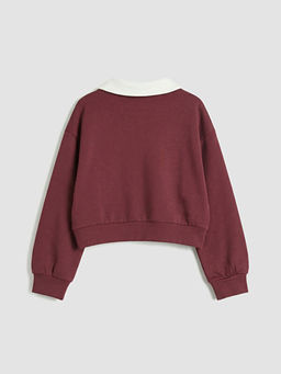 Polo Yaka K?z ?ocuk Sweatshirt ve Tayt