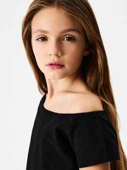 ACOOLA / Футболка детская для девочек Arfa черный  фото 6