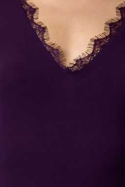 TRENDYOLMILLA Siyah Orme Danteli Yaka Detayl? Body TPRAW25BD00007 фото 10