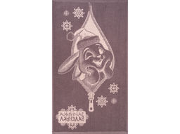 Полотенце махровое 6с103.412ж1 Заинька(т.с.мальв1) 50х90см