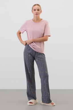 Е 20181/розовый лед,полоски и сердечки пижама жен - Very neat фото 5