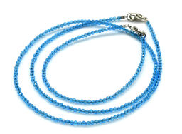 Чокер и браслет из шпинели шарик гр.2мм цв.синий яркий, 45см; 17см - Радуга камня фото 12