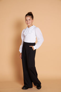 Брюки для девочки "Палаццо",чёрный