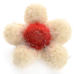 Брошь Цветочек PR3611 бежевый