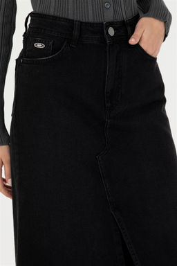 Kad_n Siyah Jean Etek - U.s. polo assn фото 5