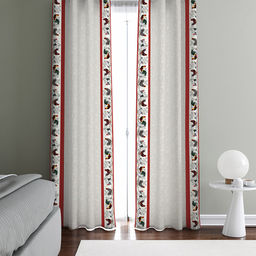 Шторы, 2шт 148х260см "Птичий двор", на шторной ленте, хлопок "Комфорт" 171г/м2, упаковка "классическая" 28х41см, "Домашняя мода" (Россия)