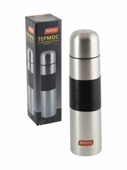 Термос из нерж. стали с силиконовыми вставками NUOVO, 1,0 л арт.005234 - Mallony фото 7
