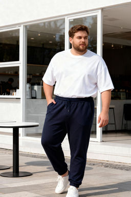 TRENDYOL MAN Buyuk Beden Indigo Oversize Rahat %100 Pamuklu Esofman Alt? TMNSS24AJ00001 - Trendyolmilla фото 22