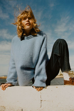 Jersey oversize en mezcla de mohair