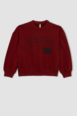 Толстый свитшот оверсайз для девочек - Defacto фото 8