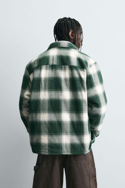 QUILTED CHECK OVERSHIRT