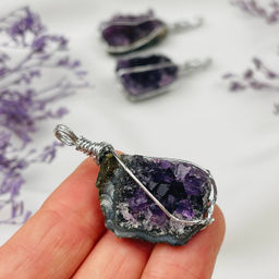Кулон из необработанного Аметиста - Радуга самоцветов фото 2
