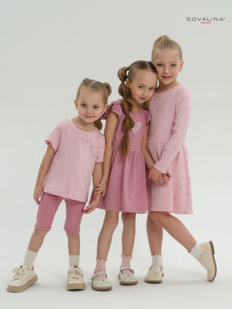 Костюм Актив лиловые сердечки-сухая роза - Sovalina фото 38