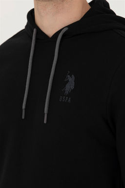 U. S. Polo Assn / Мужской черный базовый свитшот - U.s. polo assn фото 14