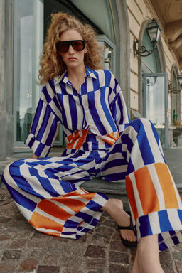 CAMISA OVERSIZE RAYAS / Multicolor - Zara фото 6