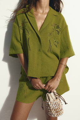 Camisa con bordado ingl?s - H&m фото 3