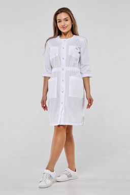 Халат женский 184 ТС. Цвет: белый