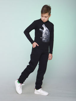 Джемпер Тайга черный Ладошки