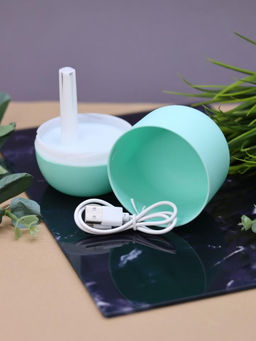 Настольный увлажнитель воздуха "Lucky flower", green, (портативный, USB)