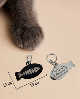 Жетон для кошек с индивидуальной гравировкой - Vel vett фото 8