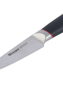52136 WERNER Нож для овощей COMO 9 см. Материал лезвия: сталь 3CR13. Толщина лезвия: 1,8 мм. Материал ручки: сталь, ABS-пластик.