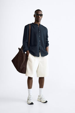 PAMUKLU KETEN GOMLEK - Zara фото 34