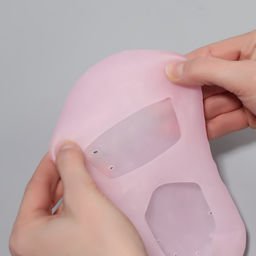 Носочки для педикюра, силиконовые, с перфорацией, с лямкой, размер S, цвет розовый - Queen fair фото 8