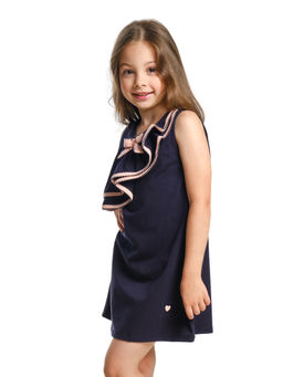 Платье для девочки UD 1639 син/роз - Mini maxi фото 3