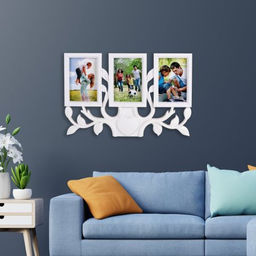 Фоторамка коллаж Дерево 41x27 см / 1951-1 /уп 48/ 3 фото белая - Галеонтрейд фото 2