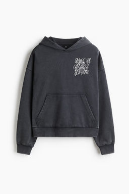 Sudadera con capucha y estampado Oversized Fit - H&m фото 4