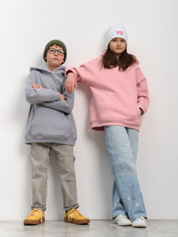 Толстовка с капюшоном для мальчика "Basic" меланж