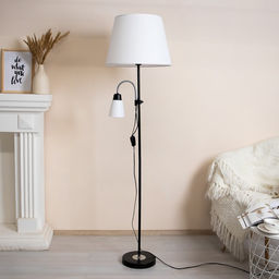 Торшер 19030/2BK E27 40Вт черный 41х41х180 см
