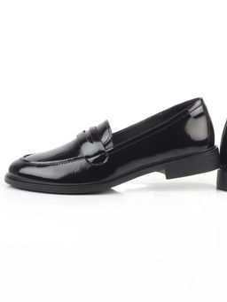 03-DCO142-2 BLACK Лоферы женские (натуральная кожа)