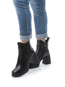 04-M3-836 BLACK Ботильоны зимние женские (натуральная кожа, натуральный мех) - Фабричный китай фото 15