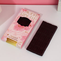 Подарочный набор женский Цвети от счастья!, гель для душа во флаконе шампанское и мыло в форме шоколада - Чистое счастье фото 6