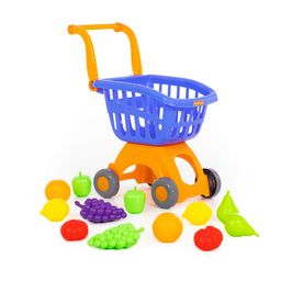 Тележка для маркета Мини + набор продуктов №15 (12 элементов) (в сеточке) - Полесье фото 9