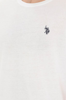 Мужская белая базовая футболка - U.s. polo assn фото 7