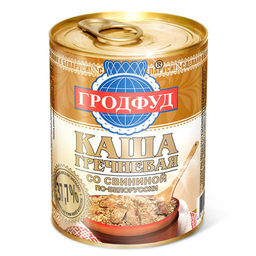 ГРОДФУД Каша гречневая со свининой по-белорусски ж/б 340г