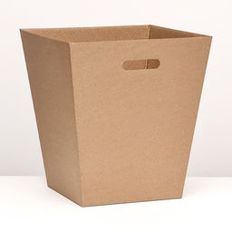 Цена за 10 шт. Дно для сборной коробки, для больших букетов, трапеция, бурая, 27?38?42 см