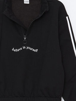 Dik Yaka K?z ?ocuk Sweatshirt - Waikiki фото 3