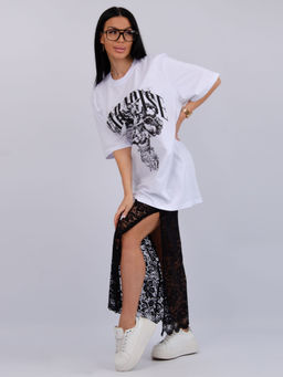 Костюм Монохром 2 чёрный, трикотаж - Малина фото 54