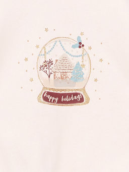 Bisiklet Yaka Uzun Kollu Bask?l? K?z Bebek Sweatshirt 2li - Waikiki фото 3