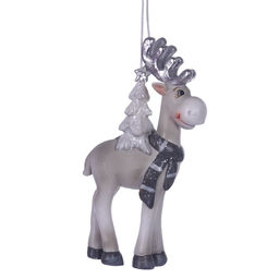 Фигурка декоративная подвесная "Олень", L5,5 W2,5 H11 см, 2в.