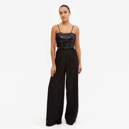 Топ женский Collorista, чёрный, размер 42-44