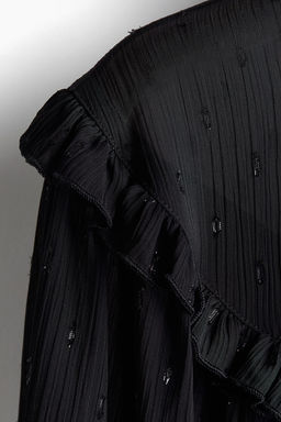 Blusa con ribetes de volante - H&m фото 7