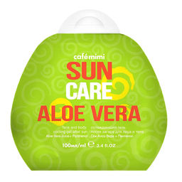 КМ caf?mimi Гель после загара д/лица и тела Aloe Vera, охлаждающий 100мл.14 /552505/