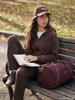 Kap??onlu Oversize Kad?n Fermuarl? Sweatshirt