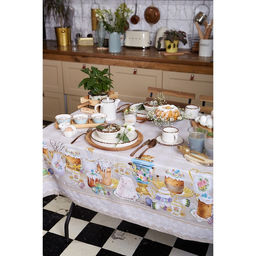 Скатерть Этель Пасхальные куличи 220х147 см, 100% хл, саржа 190 гр/м2  фото 6